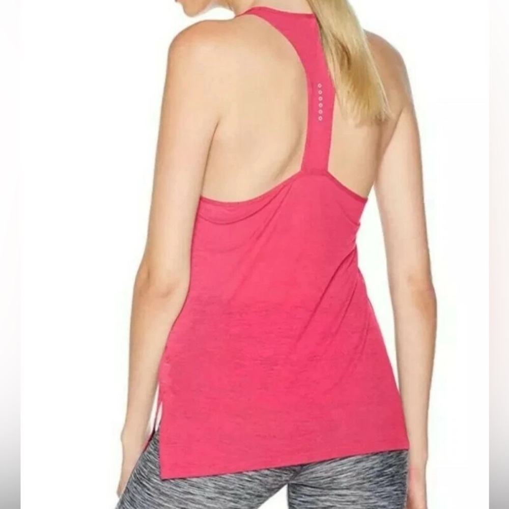 Nike Women's Pink Tank Top Medium Running Active Lightweight Racerback Sheer - Picture 2 of 15